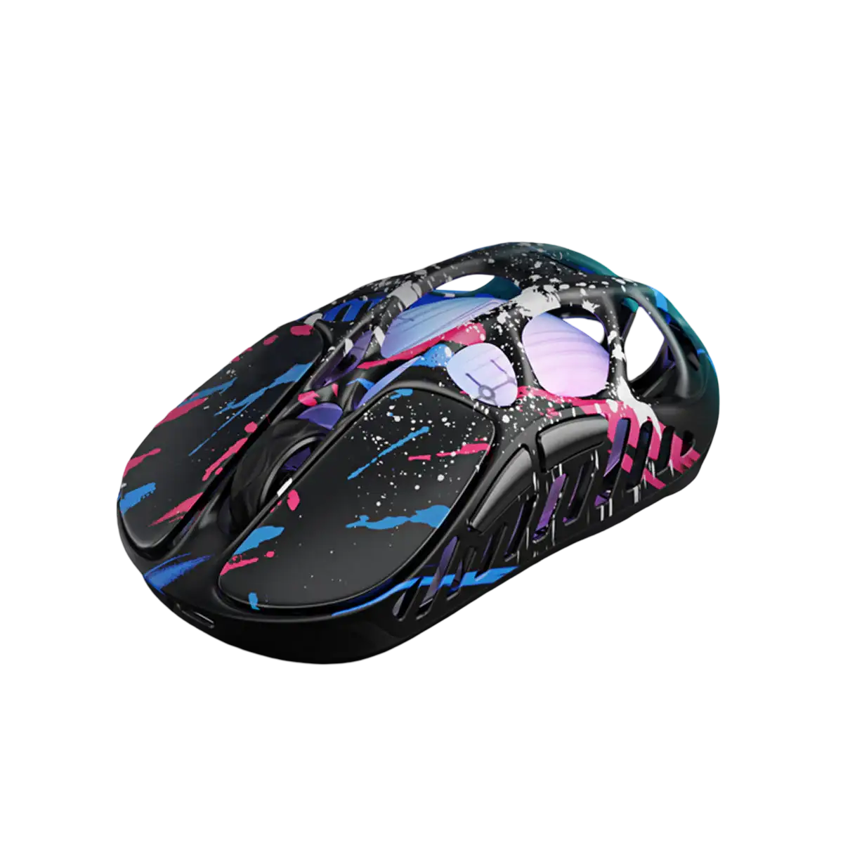 GravaStar - Mercury X Pro Special Edition Neon Graffiti Wireless Gaming Mouse - Bezprzewodowa Myszka Gamingowa