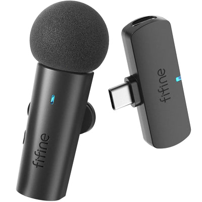 Fifine - AmpliGame - M6 Wireless Lavalier Microphone - Bezprzewodowy Mikrofon Krawatowy