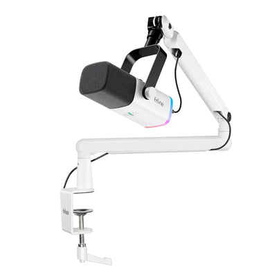 Fifine - AmpliGame - TAM8 Studio Dynamic Microphone With Boom Arm Stand - Studyjny Mikrofon Dynamiczny XLR/USB z Pantografem