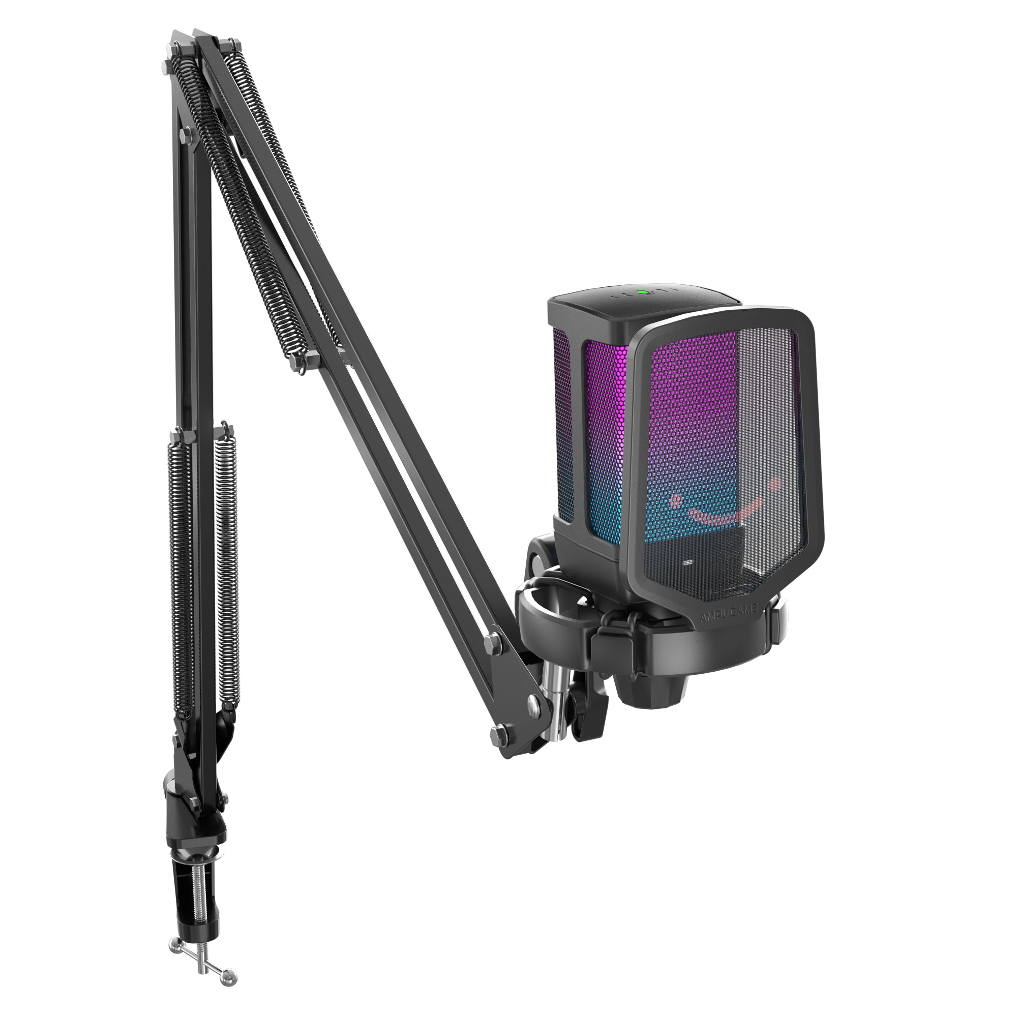Fifine - AmpliGame - Q6T USB Condenser Microphone with RGB - Mikrofon Pojemnościowy Studyjny USB z Ramieniem