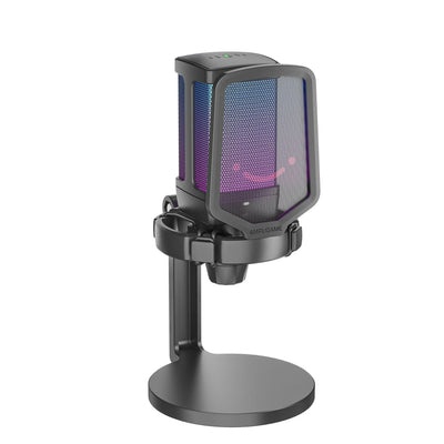 Fifine - AmpliGame - Q6 USB Condenser Microphone with RGB - Mikrofon Pojemnościowy Studyjny USB