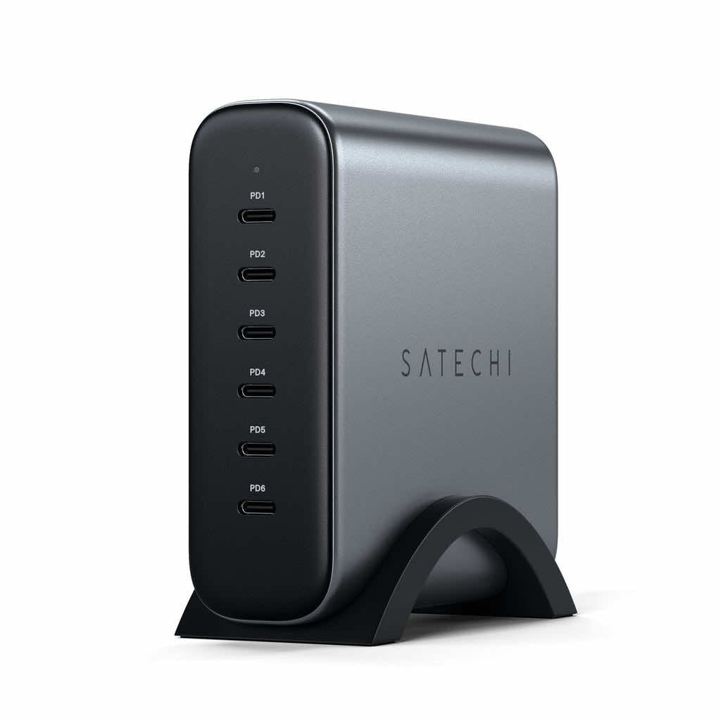 Satechi 200W USB-C 6-Port Gan Charger - 6-portowa Ładowarka Sieciowa USB-C