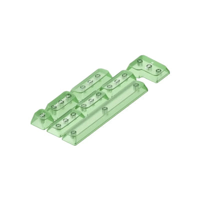 zielone, przezroczyste keycapy do klawiatury mechanicznej, zestaw klawiszy