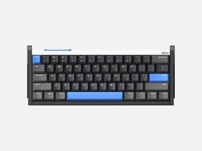 Klawiatura mechaniczna EZ60, czarno-szara z niebieskimi klawiszami, idealna do home office