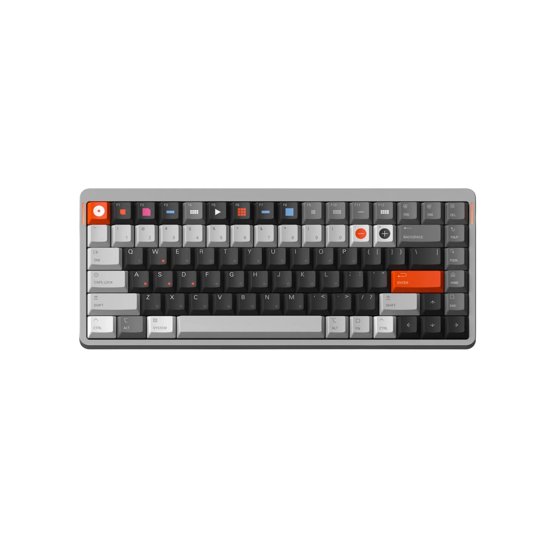 NuPhy - Beat Boy Berry Profile Dye-sub PBT Keycaps - Niskoprofilowe Nasadki do Klawiatury