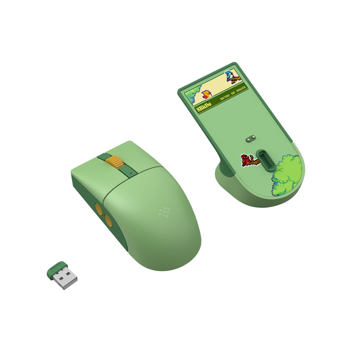 8BitDo - Retro R8 Mouse Xbox Forest Wonder - Bezprzewodowa Myszka