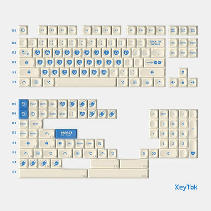KeyTok - Cosmic Hearts: Venus And Mars KDA Dye-Sub PBT Keycaps