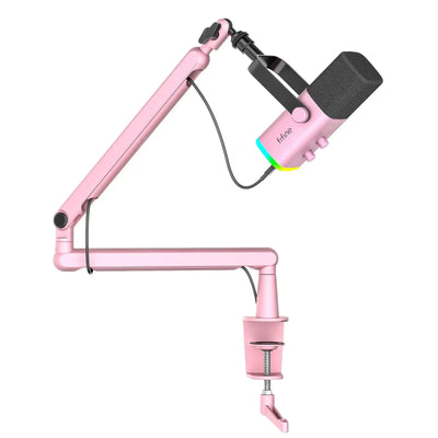 Fifine - AmpliGame - TAM8 Studio Dynamic Microphone With Boom Arm Stand - Studyjny Mikrofon Dynamiczny XLR/USB z Pantografem