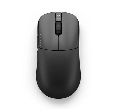 Czarna myszka bezprzewodowa ergonomiczna, akcesorium biurowe do home office