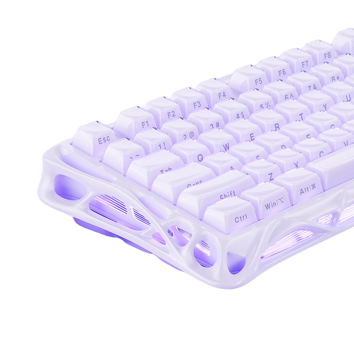 GravaStar - Mercury V75 Lavender Purple Wired Magnetic Keyboard - Przewodowa Klawiatura Magnetyczna