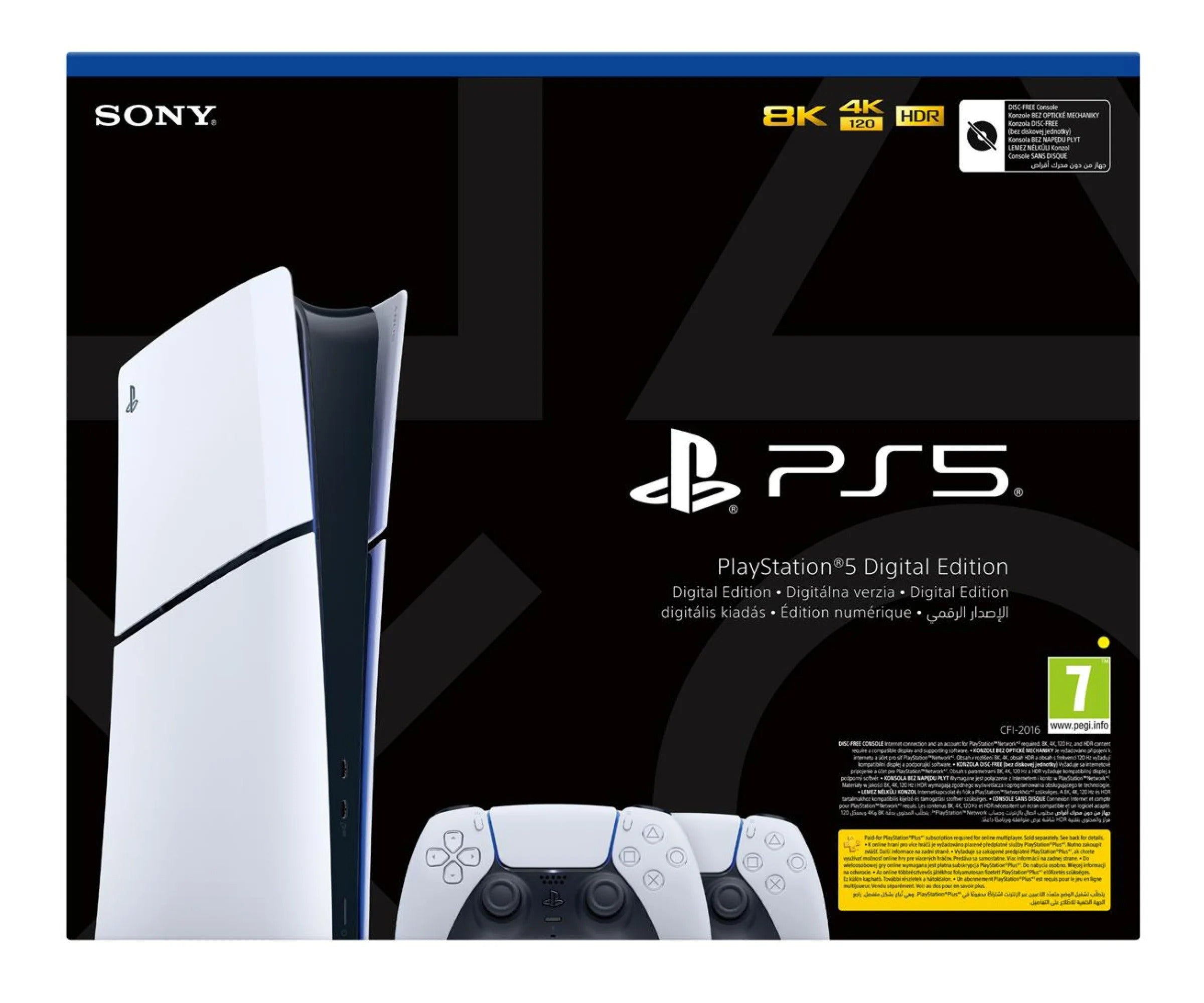 Sony - Konsola PlayStation 5 Slim Digital z Dodatkowym Kontrolerem DualSense