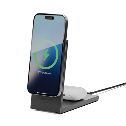Native Union - Rise 2-in-1 Magnetic Wireless Charger - Magnetyczna Ładowarka Bezprzewodowa