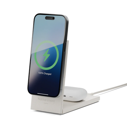 Native Union - Rise 2-in-1 Magnetic Wireless Charger - Magnetyczna Ładowarka Bezprzewodowa