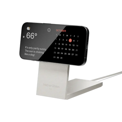 Native Union - Rise 2-in-1 Magnetic Wireless Charger - Magnetyczna Ładowarka Bezprzewodowa