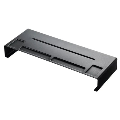 Czarny metalowy stojak na monitor i komputer PC, organizer biurkowy do home office