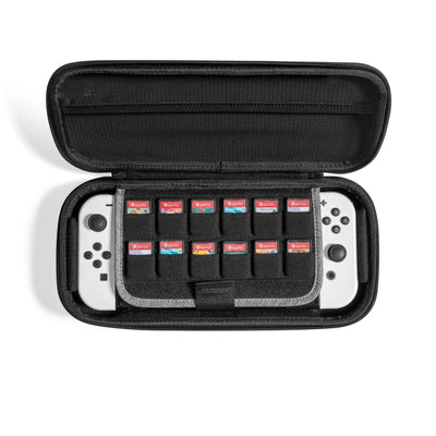 Etui na Nintendo Switch OLED z miejscem na karty pamięci i konsolę, akcesoria gamingowe