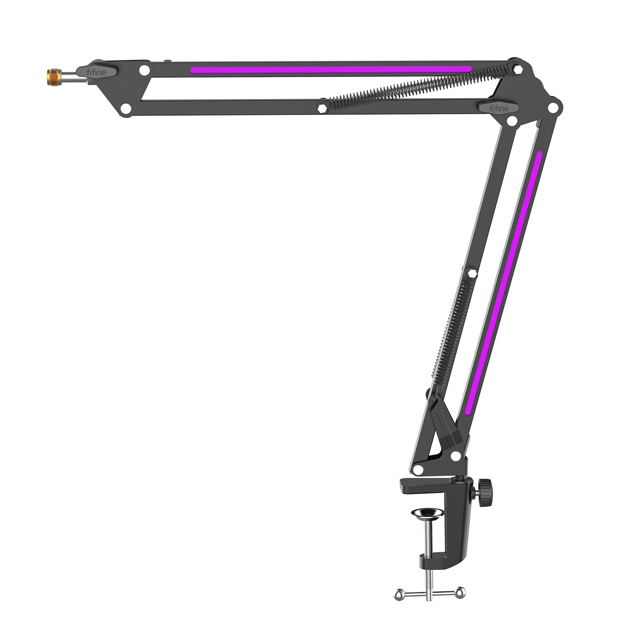 Fifine - AmpliGame - BM38 RGB Microphone Boom Arm Stand - Statyw Biurkowy do Mikrofonu