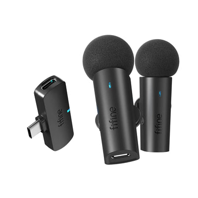 Fifine - AmpliGame - M8 Wireless Lavalier Microphone - Bezprzewodowy Mikrofon Krawatowy