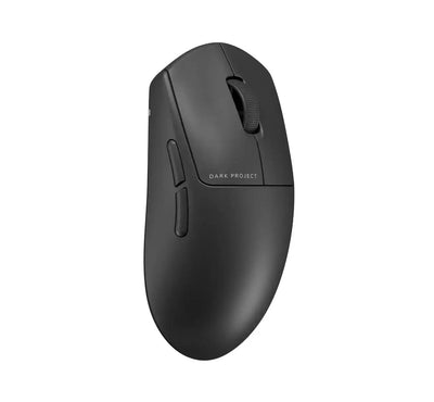 czarna mysz bezprzewodowa Dark Project, ergonomiczny design, biurowa akcesoria komputerowe