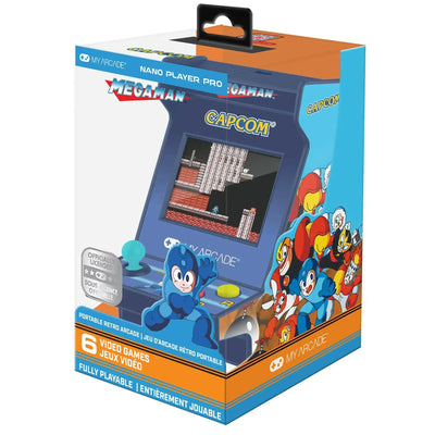 Mini automat do gier retro Mega Man My Arcade w opakowaniu, joystick, kolorowa grafika