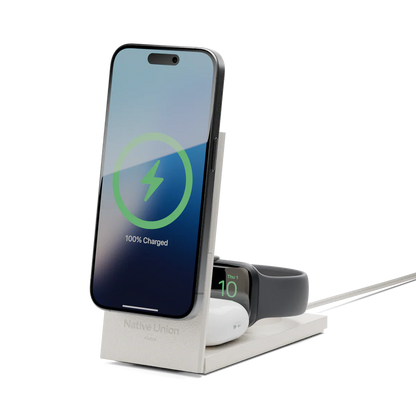 Native Union - Rise 3-in-1 Magnetic Wireless Charger - Magnetyczna Ładowarka Bezprzewodowa
