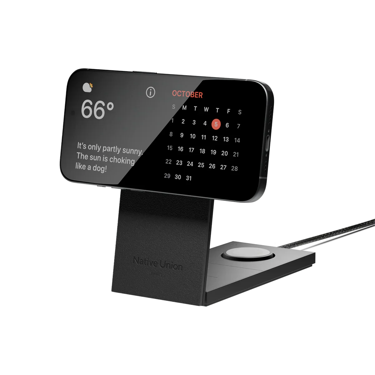 Native Union - Rise 3-in-1 Magnetic Wireless Charger - Magnetyczna Ładowarka Bezprzewodowa