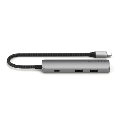 Satechi - 4-in-1 USB-C Slim Multiport Adapter 4K - Adapter Wieloportowy USB-C