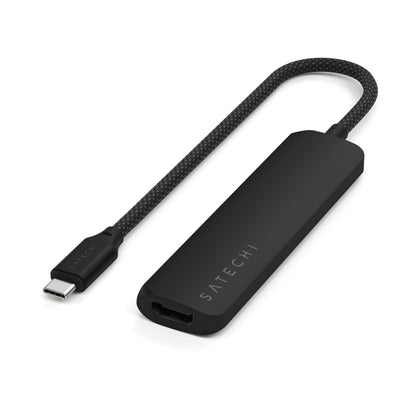 Satechi - 4-in-1 USB-C Slim Multiport Adapter 4K - Adapter Wieloportowy USB-C