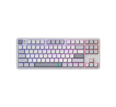 Klawiatura mechaniczna RGB, podświetlane klawisze, idealna do biura i desk setupu