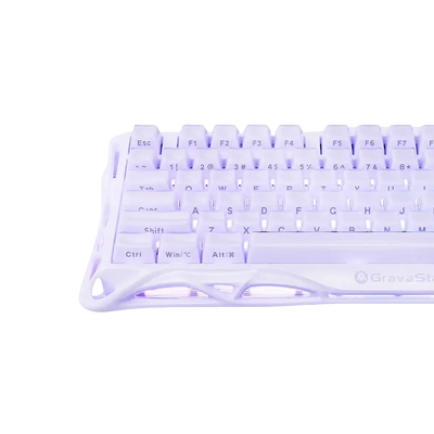 GravaStar - Mercury V75 Lavender Purple Wired Magnetic Keyboard - Przewodowa Klawiatura Magnetyczna