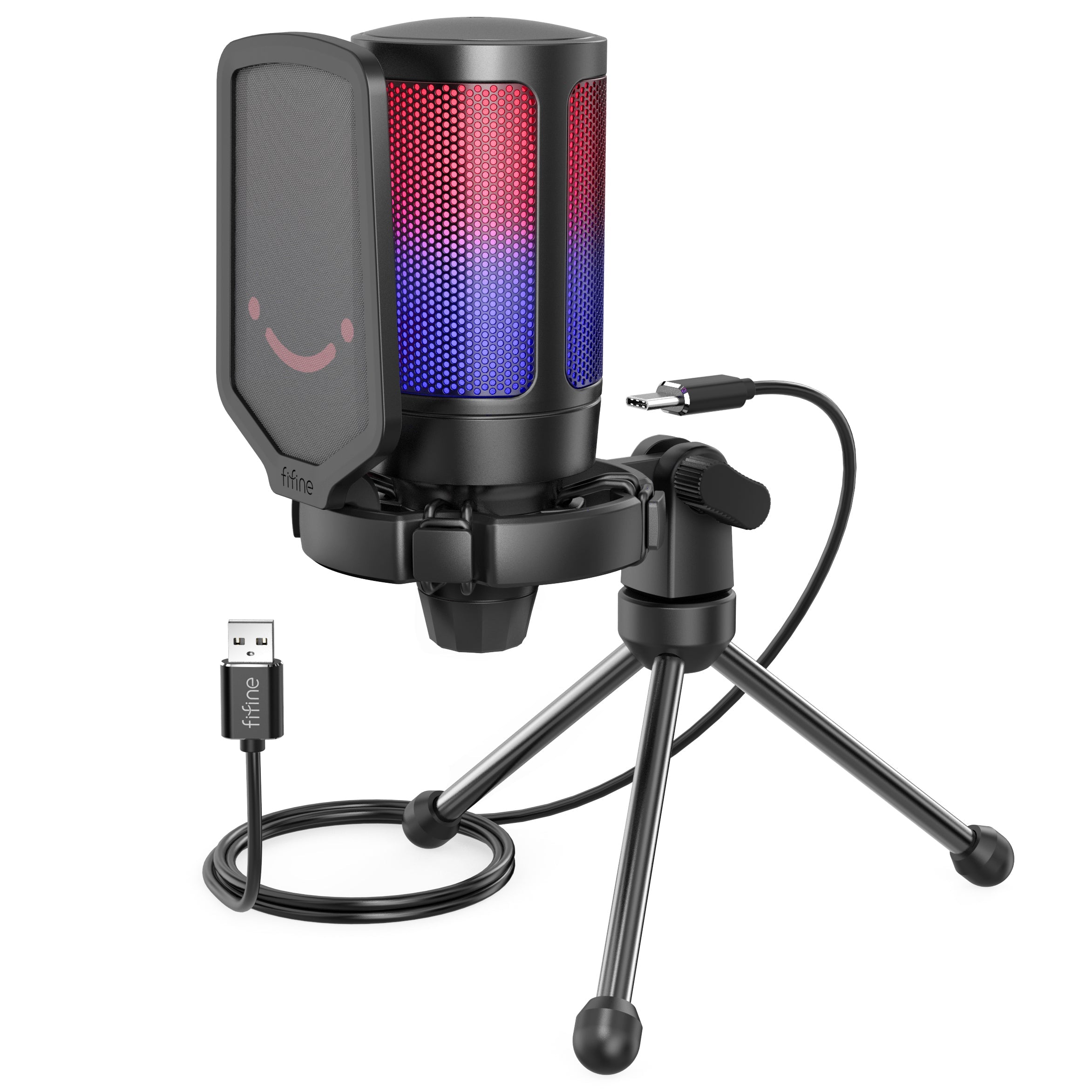 Fifine - AmpliGame - A6V Studio Condenser Microphone - Studyjny Mikrofon Pojemnościowy