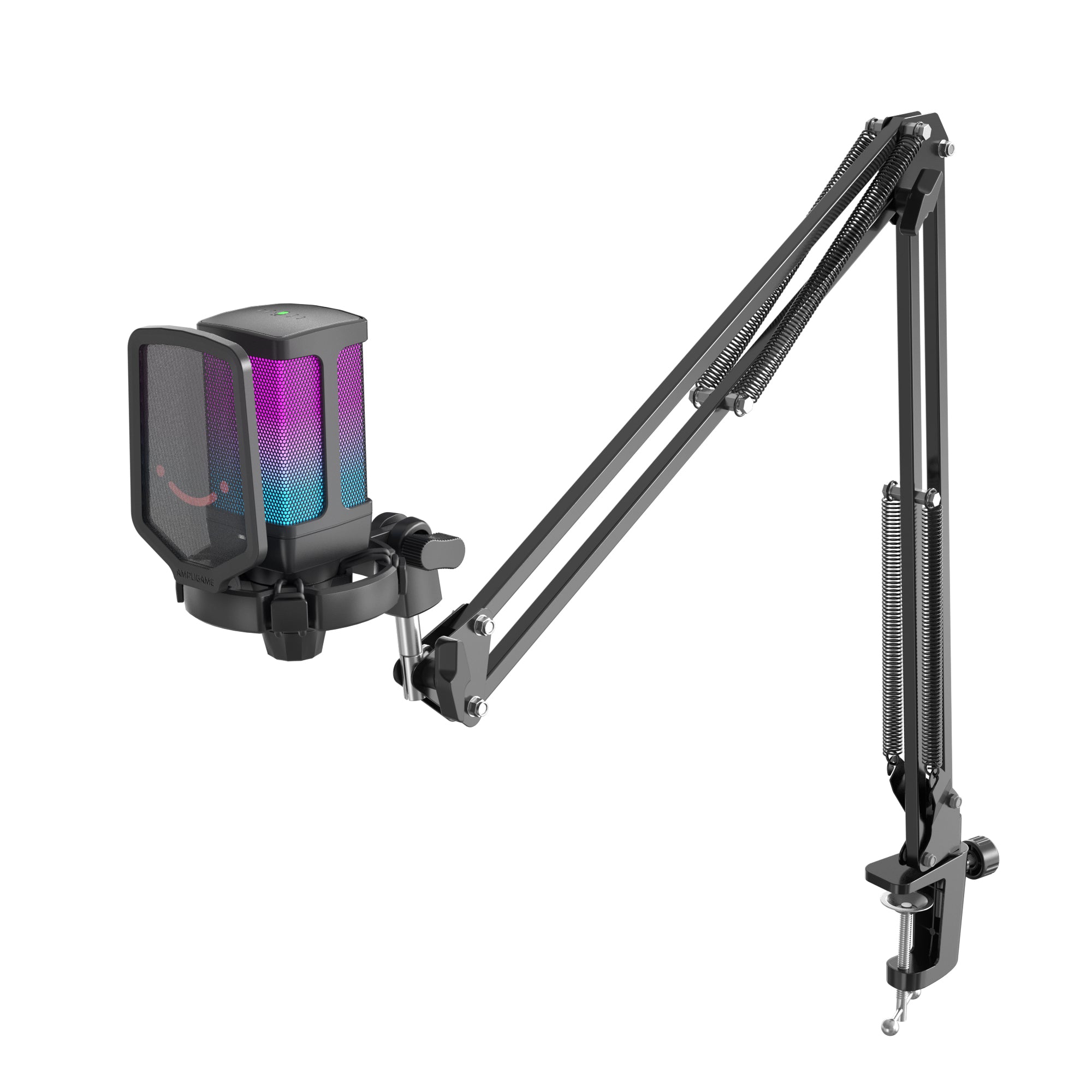 Fifine - AmpliGame - Q6T USB Condenser Microphone with RGB - Mikrofon Pojemnościowy Studyjny USB z Ramieniem