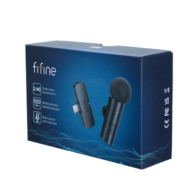 Fifine - AmpliGame - M6 Wireless Lavalier Microphone - Bezprzewodowy Mikrofon Krawatowy