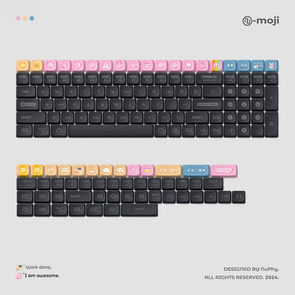 NuPhy - Numoji nSA Profile Dye-sub PBT Keycaps - Niskoprofilowe Nasadki do Klawiatury