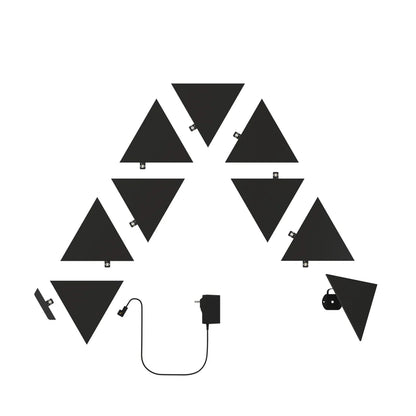 Nanoleaf Shapes - Limited Edition Ultra Black Triangles Starter Kit - Zestaw Paneli Świetlnych LED