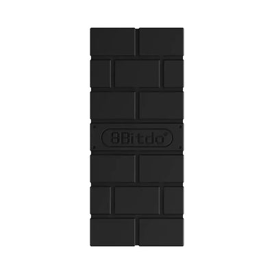 Czarna klawiatura mechaniczna 8Bitdo w stylu retro, z prostokątnym wzorem bloków