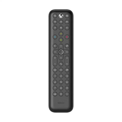 Czarny pilot zdalnego sterowania z przyciskami do konsoli Xbox, uproszczony design