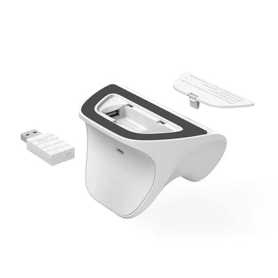 Biała ładowarka biurowa z portem USB i odłączaną pokrywą, akcesorium do home office