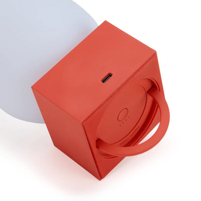 Native Union - Pop Light Portable Light & Powerbank Alarm Red - Lampka Bezprzewodowa z Powerbankiem