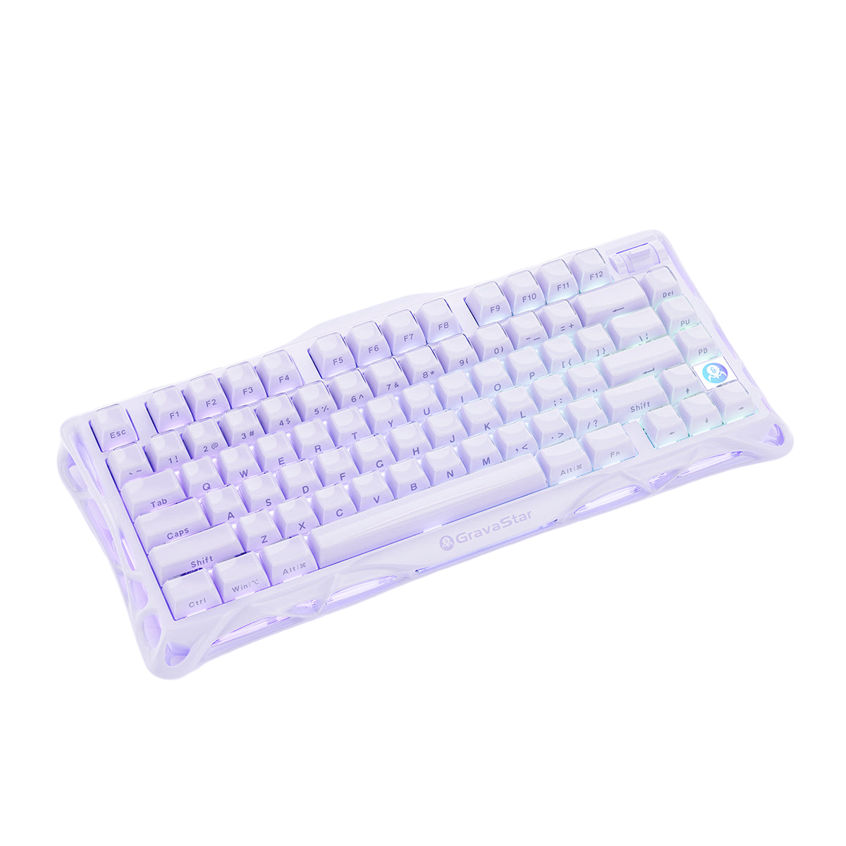 GravaStar - Mercury V75 Lavender Purple Wired Magnetic Keyboard - Przewodowa Klawiatura Magnetyczna
