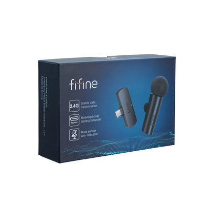 Fifine - AmpliGame - M6 Wireless Lavalier Microphone - Bezprzewodowy Mikrofon Krawatowy