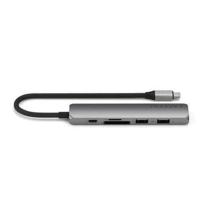 Satechi - 6-in-1 USB-C Slim Multiport Adapter - Wieloportowy Adapter USB-C