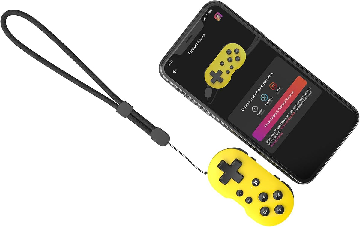 CRKD - ATOM™ Mini Keychain Controller Yuzu Yellow - Kieszonkowy Kontroler Bezprzewodowy