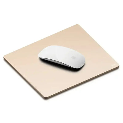 Złota podkładka pod mysz biurową, ergonomiczny dodatek do desk setupu, komputer, home office