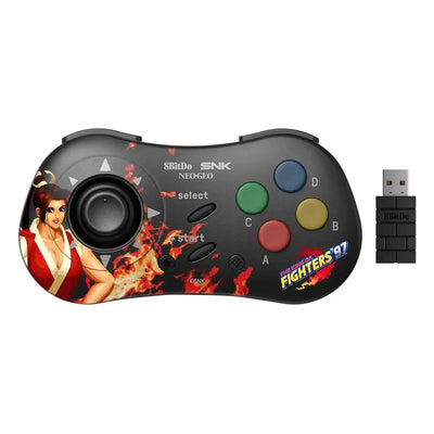 Bezprzewodowy gamepad 8BitDo SNK NeoGeo z motywem The King of Fighters '97, adapter USB