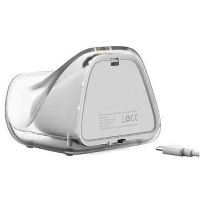 Przezroczysta bezprzewodowa ładowarka biurkowa USB-C, akcesorium do home office
