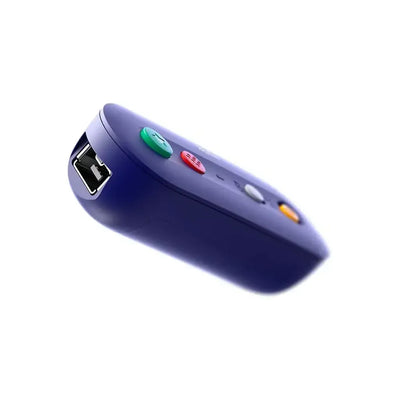 Fioletowy adapter USB z przyciskami do podłączenia kontrolera, akcesorium biurowe