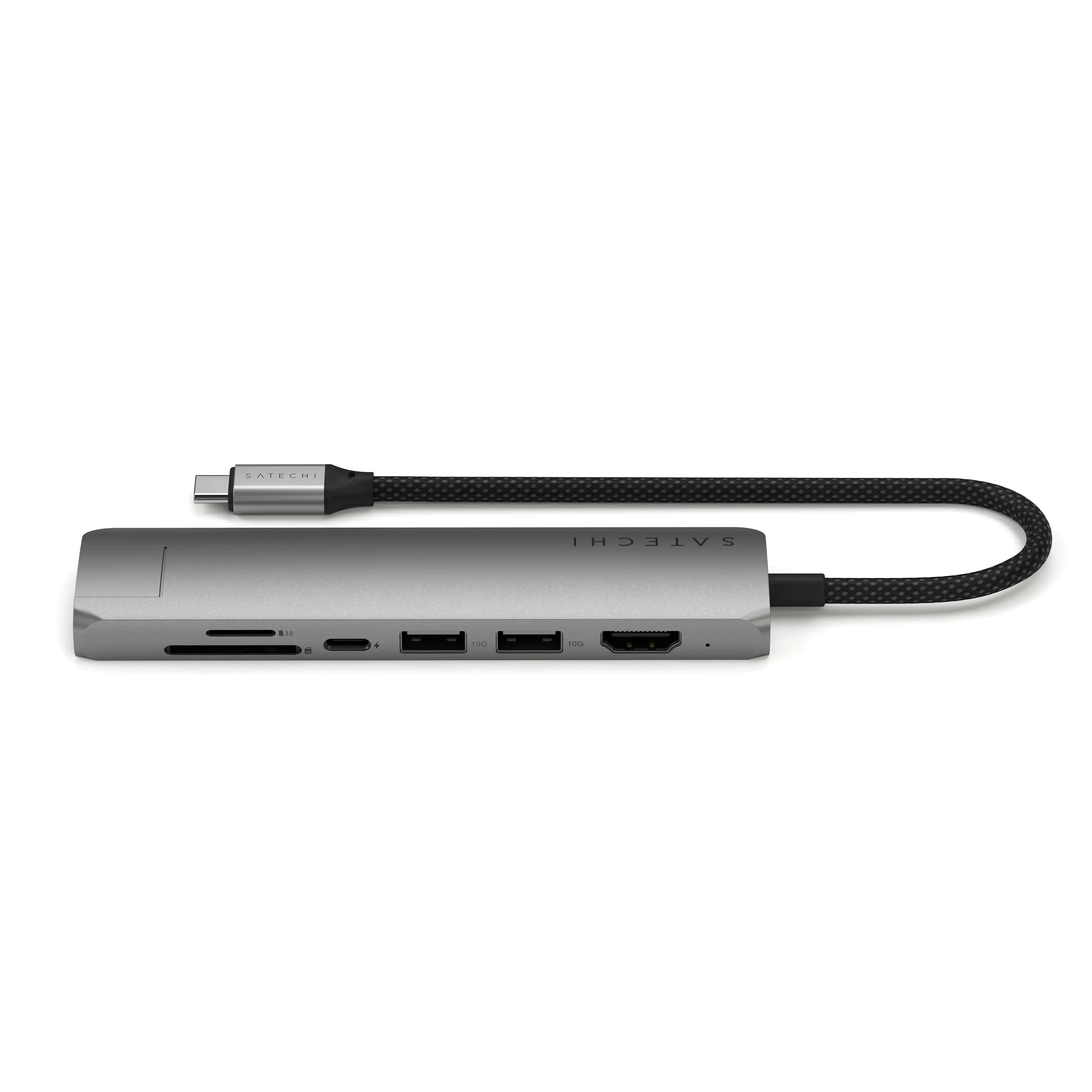 Satechi - 7-in-1 USB-C Slim Multiport Adapter with Ethernet - Wieloportowy Adapter USB-C