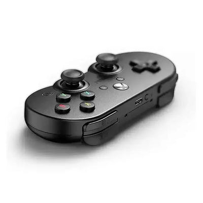 Czarny bezprzewodowy gamepad do komputera i konsoli, kontroler gamingowy USB