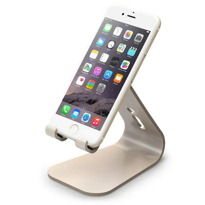 Stojak na telefon biurkowy, aluminiowy uchwyt na smartfon, akcesoria do home office